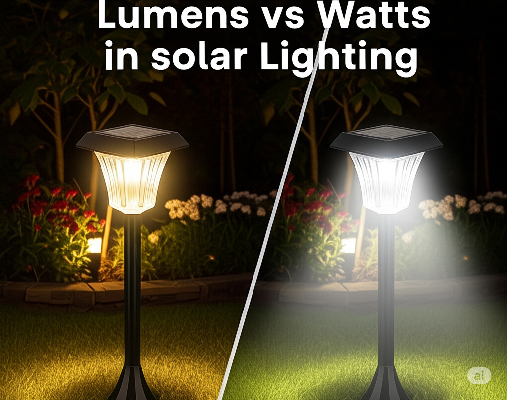 lumens vs watts in solar lighting