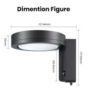 solar wall light