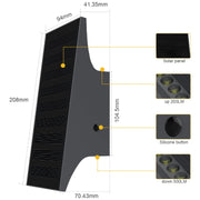 solar wall light dimensions