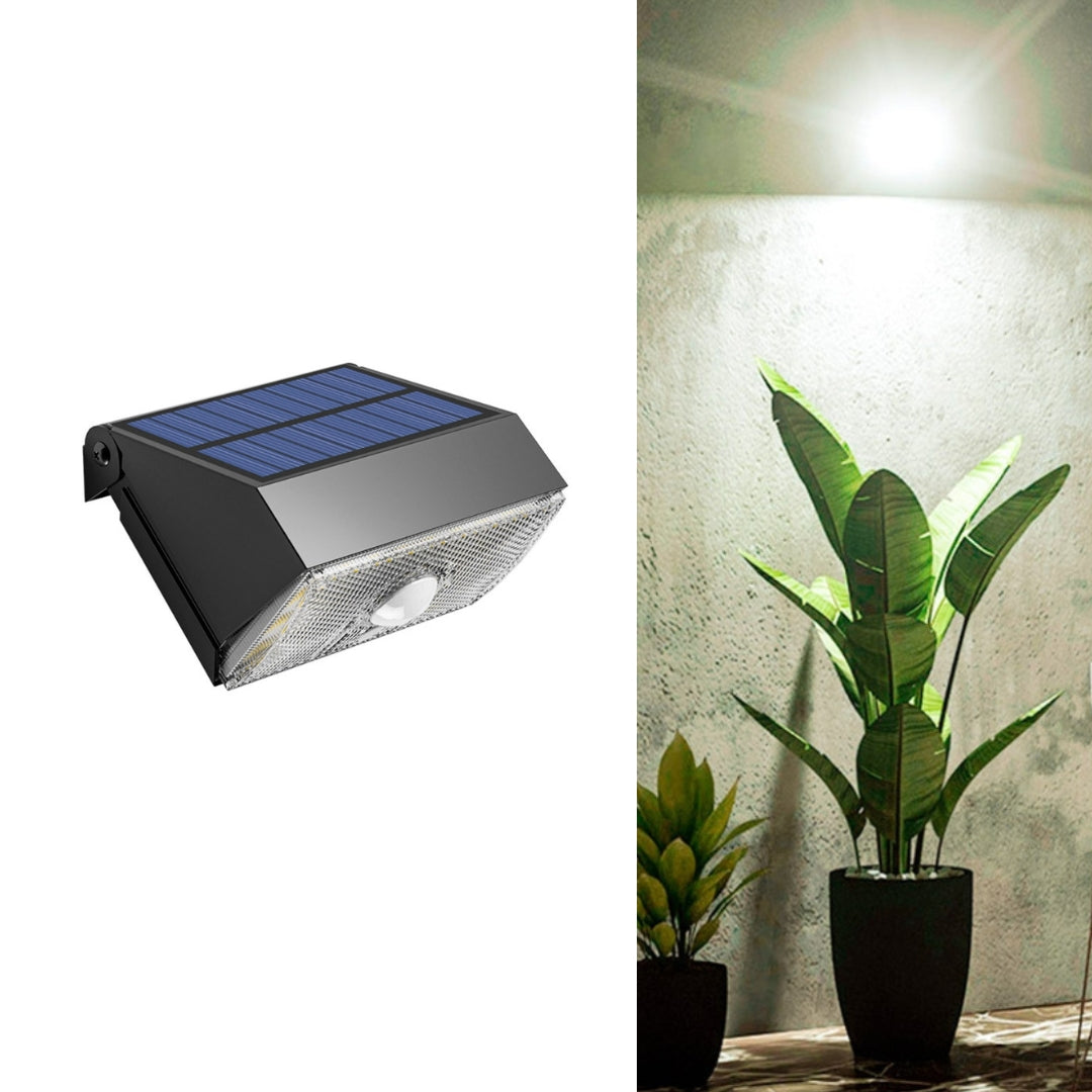 security wall light solar powered demonstating the lumens output