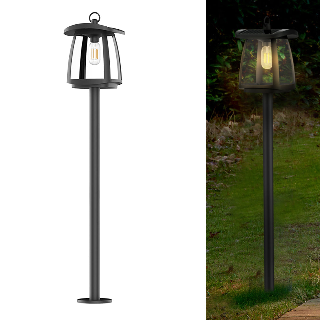 solar retro landscape light