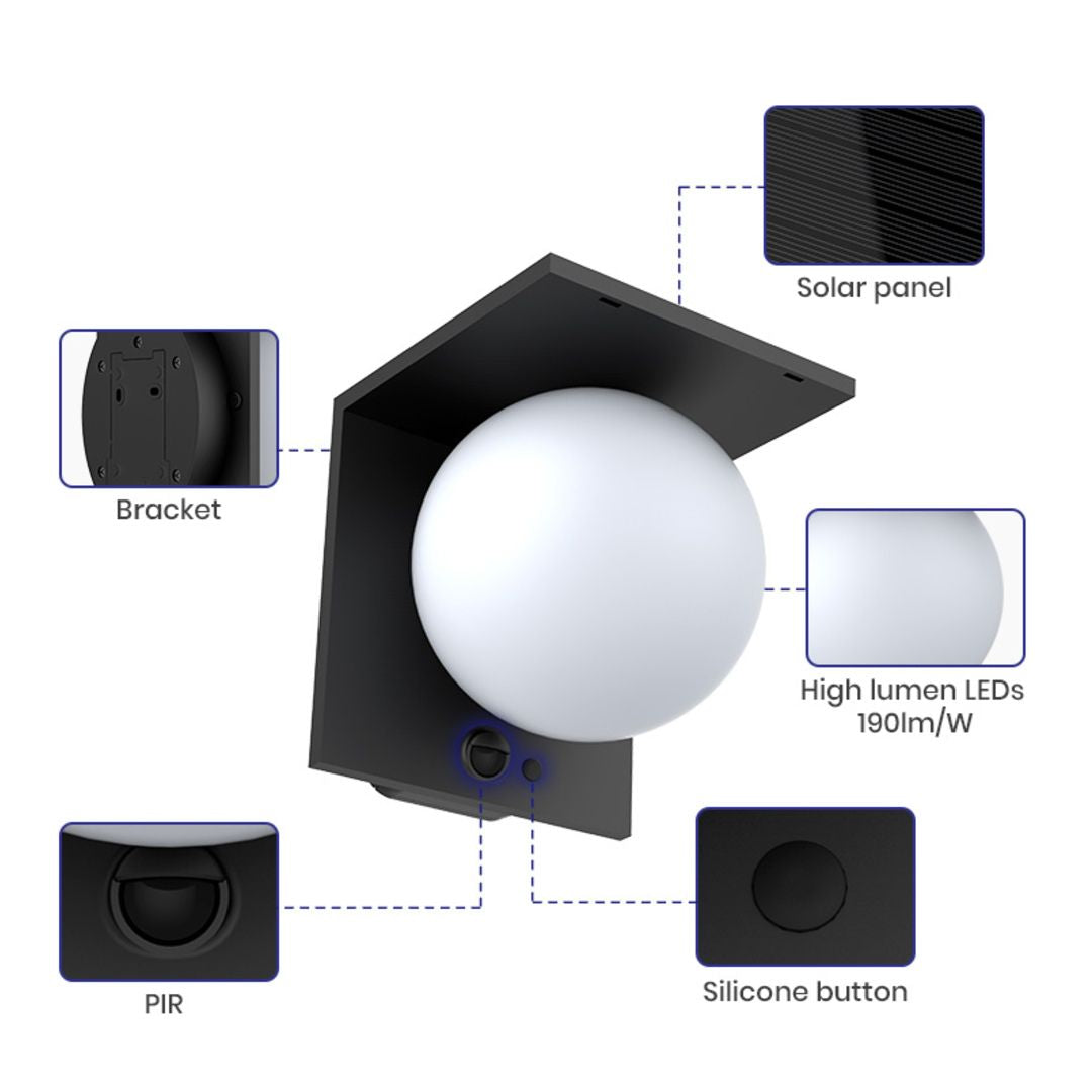 solar fence lights