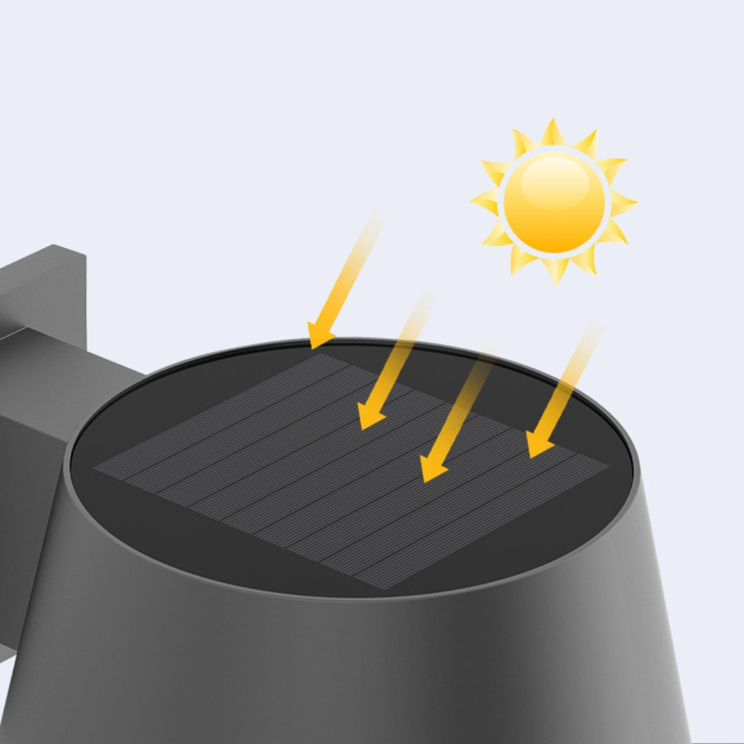 solar sensor wall light